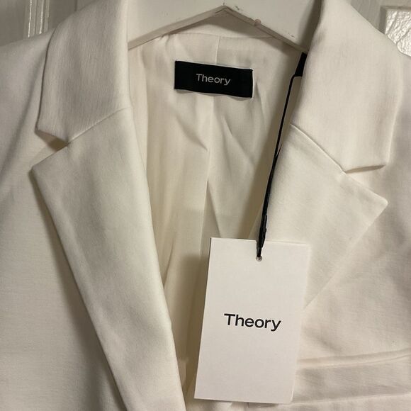 NWT Theory white Blazer sz.8/6 - Picture 3 of 11